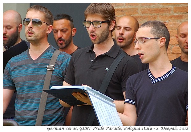 Male corus from Germany, GLBT Pride Bologna - S. Deepak, 2012