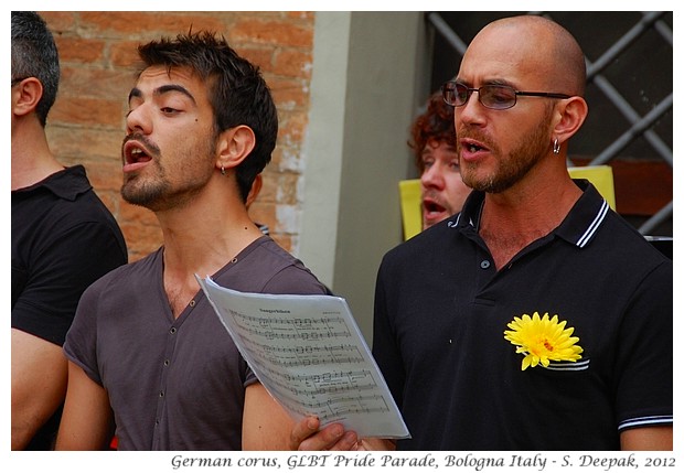 Male corus from Germany, GLBT Pride Bologna - S. Deepak, 2012