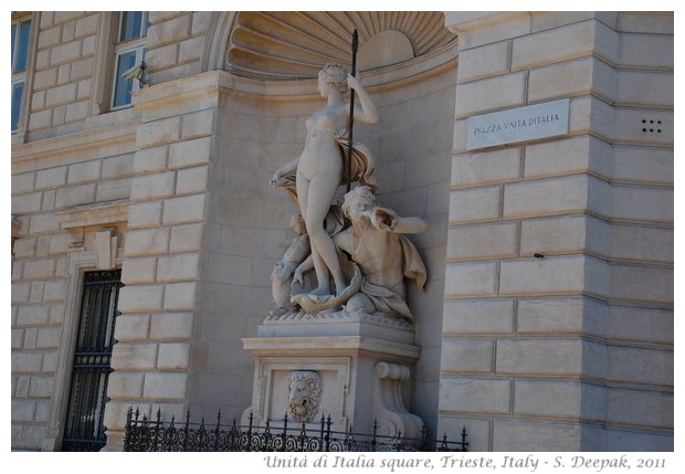 Greek gods' statues, Trieste, Italy - S. Deepak, 2011