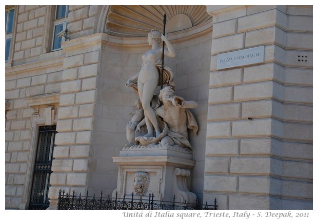 Greek gods' statues, Trieste, Italy - S. Deepak, 2011 