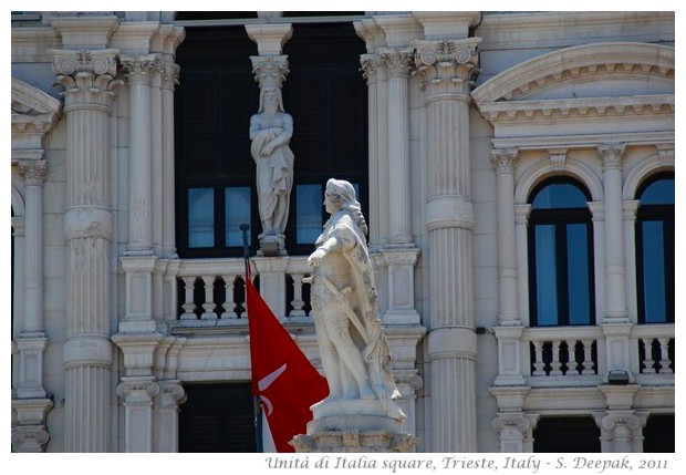 Greek gods' statues, Trieste, Italy - S. Deepak, 2011