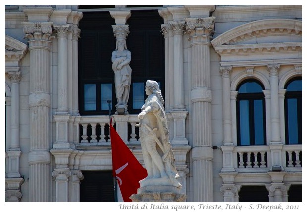 Greek gods' statues, Trieste, Italy - S. Deepak, 2011 