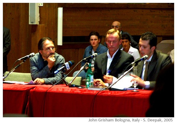 John Grisham, Bologna, Italy - images by Sunil Deepak, 2005