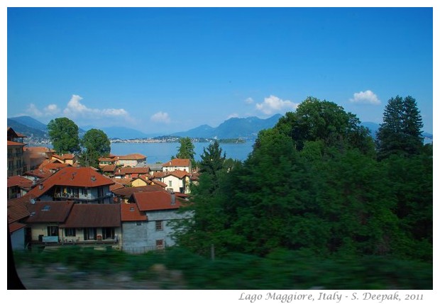 Lago Maggiore seen from train, Italy - S. Deepak, 2011