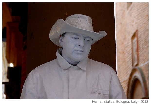 People dressed as statues, Bologna, Italy - S. Deepak, 2013