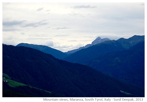 Mountain views, Maranza, South Tyrol, Alto Adige, Italy - images by Sunil Deepak, 2013