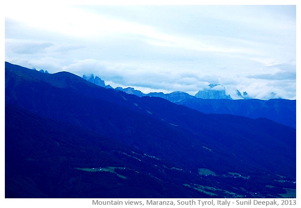 Mountain views, Maranza, South Tyrol, Alto Adige, Italy - images by Sunil Deepak, 2013