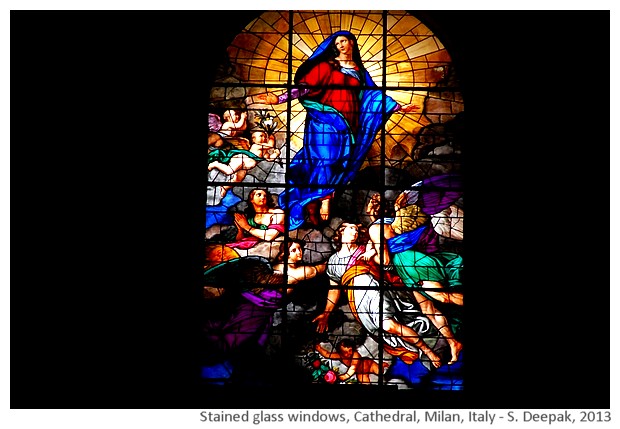 Stained glass, Milan Cathedral, Italy - S. Deepak, 2013