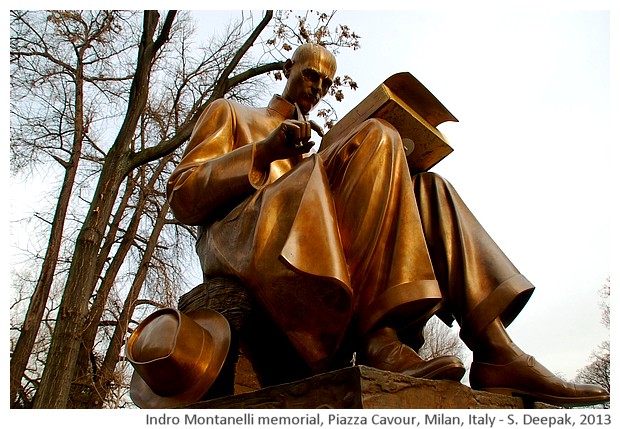 Indro Montanelli memorial, Milan, Italy - S. Deepak, 2013