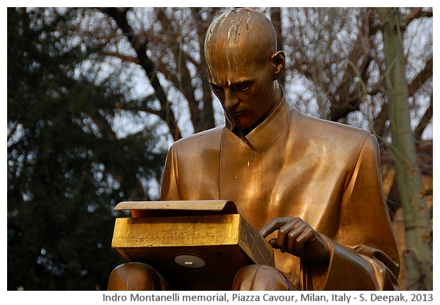 Indro Montanelli memorial, Milan, Italy - S. Deepak, 2013