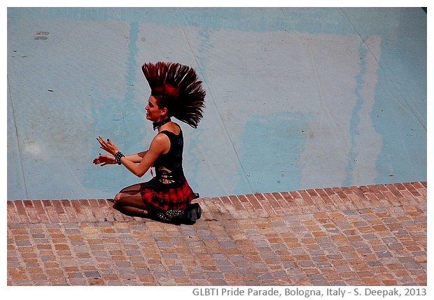 GLBTI Pride parade, Bologna, Italy - images by Sunil Deepak, 2013