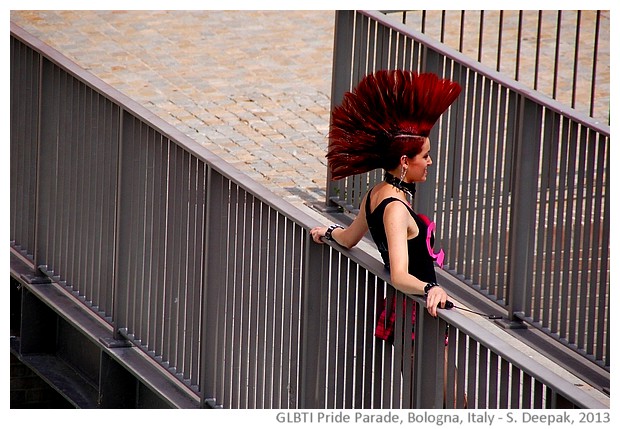 GLBTI Pride parade, Bologna, Italy - images by Sunil Deepak, 2013