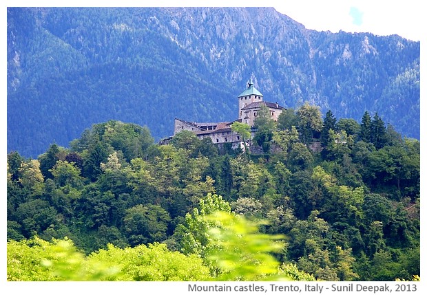 Mountain castles, Trento, Italy - images by Sunil Deepak, 2013