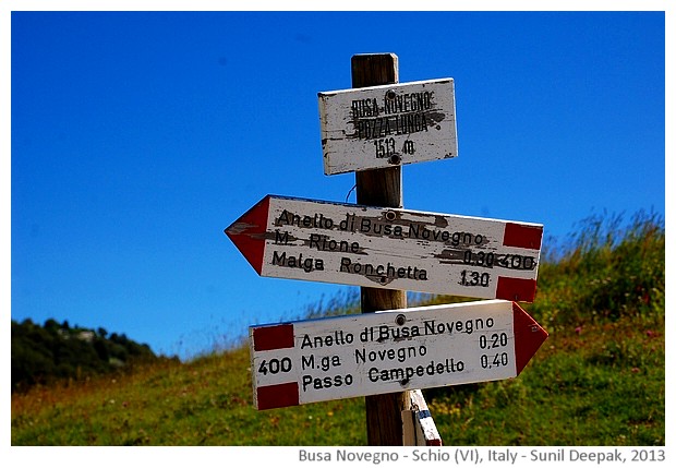 Busa Novegno mountain, Schio (VI), Italy - images by Sunil Deepak, 2013