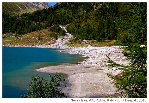 Neves lake, Alto Adige, Italy - images by Sunil Deepak, 2013