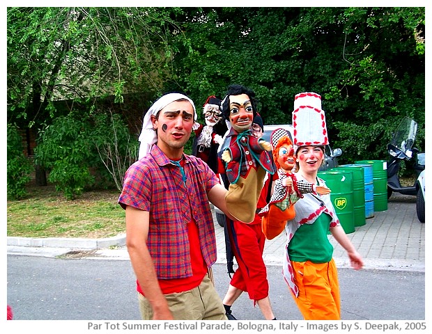 Par Tot summer festival parade, Bologna, Italy - images by Sunil Deepak, 2005