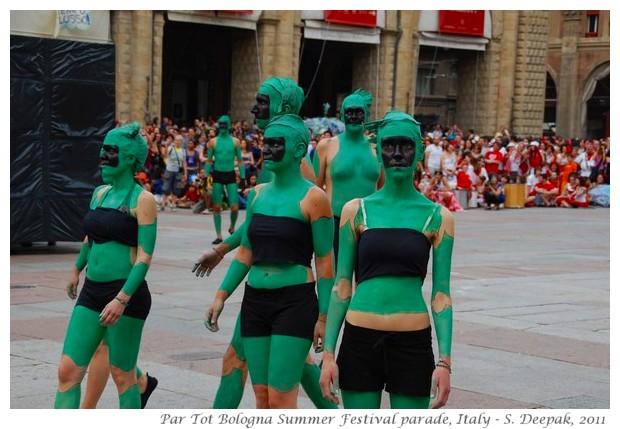 Green people, Par Tot summer festival Bologna, Italy June 2011 - images by S. Deepak