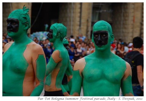 Green people, Par Tot summer festival Bologna, Italy June 2011 - images by S. Deepak