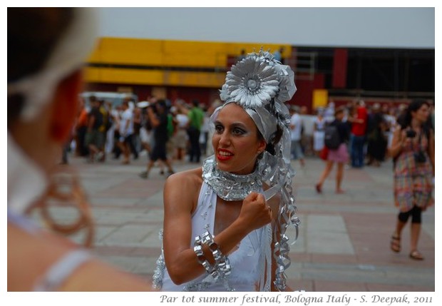 Silver queen from Partot parade, Bologna, Italy - images by S. Deepak