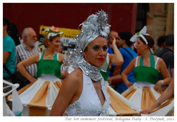 Silver queen from Partot parade, Bologna, Italy - images by S. Deepak