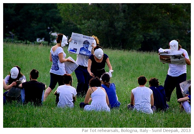 Par tot parade rehearsals, Bologna, Italy - images by Sunil Deepak, 2013