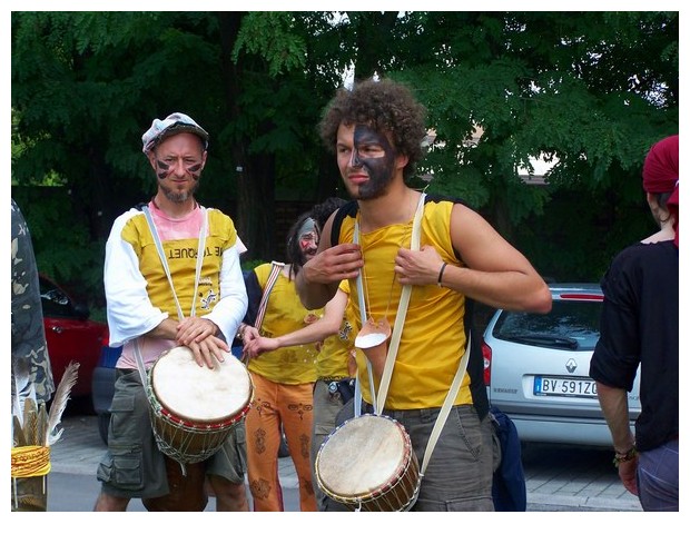 Yellow colour in partot parade of Bologna