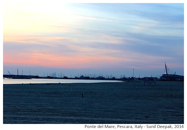 Ponte del Mare, Pescara, Italy - images by Sunil Deepak, 2014