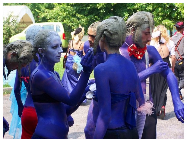 Purple people, Par tot parade, Bologna, Italy