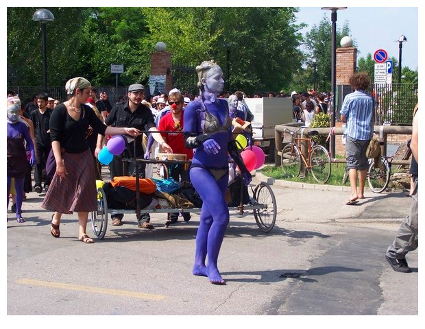 Purple people, Par tot parade, Bologna, Italy