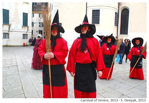 Red witches, Venice Carnival, Italy - S. Deepak, 2013