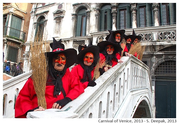 Red witches, Venice Carnival, Italy - S. Deepak, 2013