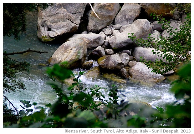 Rienza river, South Tyrol, Alto Adige, Italy - images by Sunil Deepak, 2013