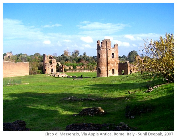 Messenzio's circus on Via Appia Antica, Rome, Italy - images by Sunil Deepak, 2007