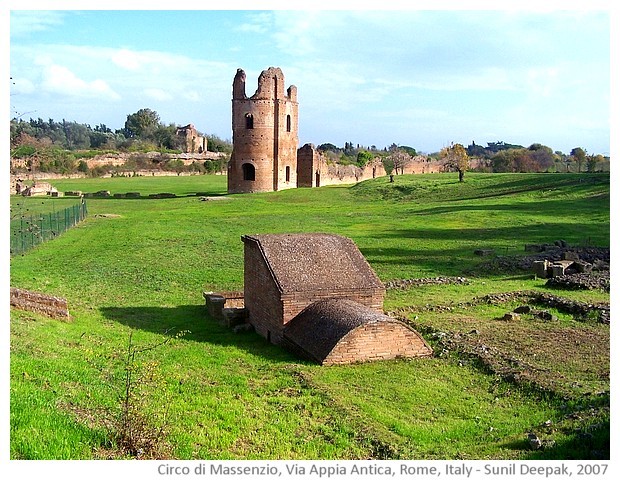 Messenzio's circus on Via Appia Antica, Rome, Italy - images by Sunil Deepak, 2007