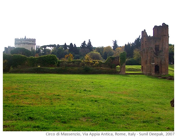 Messenzio's circus on Via Appia Antica, Rome, Italy - images by Sunil Deepak, 2007