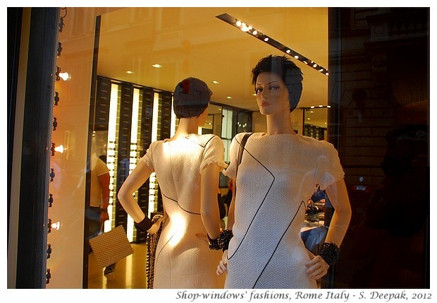 Shop-windows of fashion stores, Rome Italy - S. Deepak, 2012