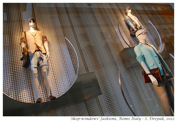 Shop-windows of fashion stores, Rome Italy - S. Deepak, 2012