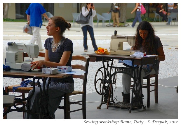 Fashion & sewing workshop Rome - S. Deepak, 2012