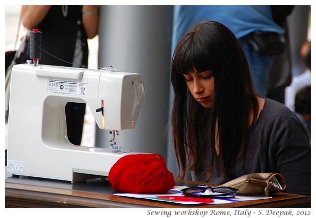 Fashion & sewing workshop Rome - S. Deepak, 2012