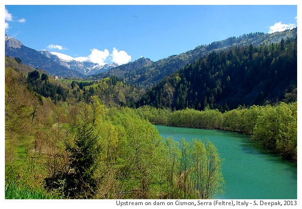 Dam on Cismon river, Serra, Feltre, Italy - S. Deepak, 2013