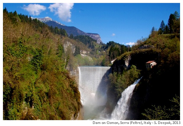 Dam on Cismon river, Serra, Feltre, Italy - S. Deepak, 2013