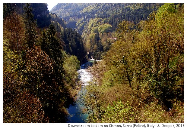 Dam on Cismon river, Serra, Feltre, Italy - S. Deepak, 2013