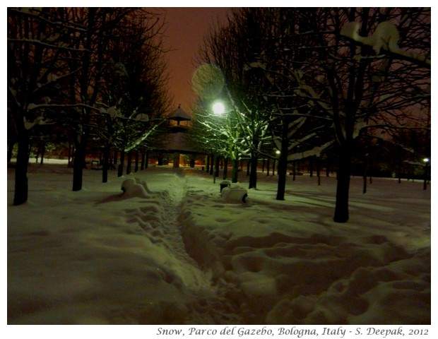 Snow in Bologna, Italy - S. Deepak, 2012