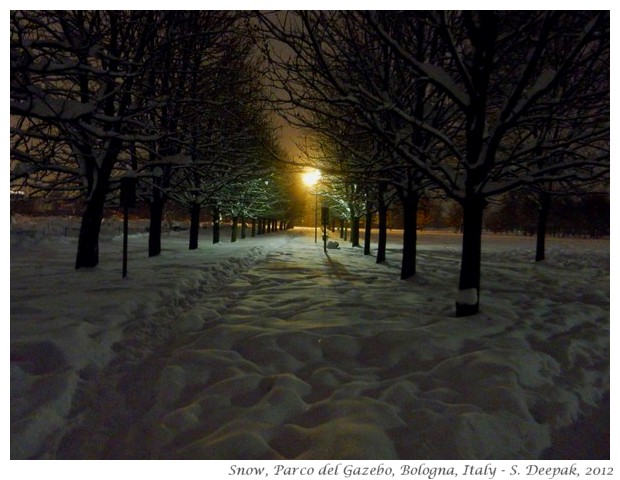 Snow in Bologna, Italy - S. Deepak, 2012