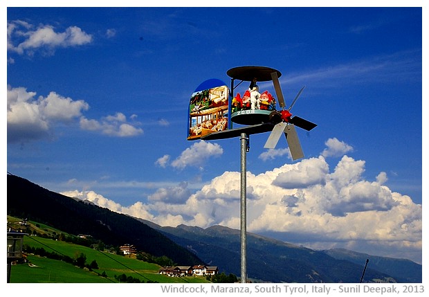 Weathervanes from South Tyrol, Italy - images by Sunil Deepak, 2013