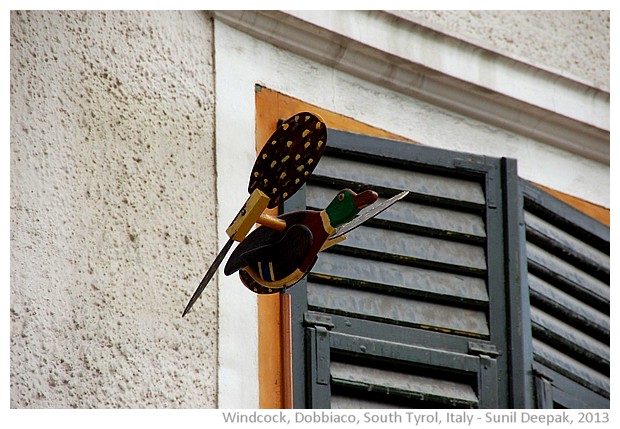 Weathervanes from South Tyrol, Italy - images by Sunil Deepak, 2013