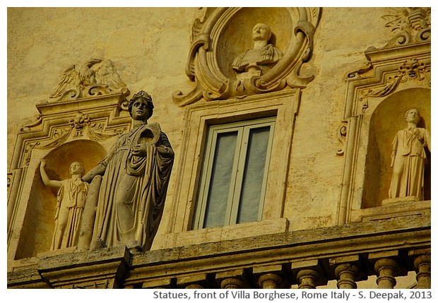Statues, Villa Borghese, Rome, Italy - S. Deepak, 2013