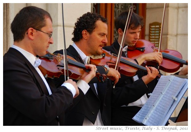 Street musicians, Trieste, Italy - S. Deepak, 2011