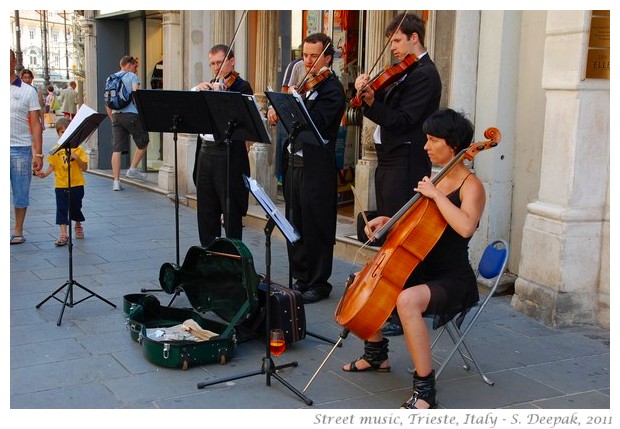 Street musicians, Trieste, Italy - S. Deepak, 2011