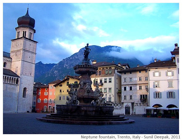 Neptune fountain, Trento, Italy - images by Sunil Deepak, 2011